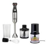 AGARO Grand 1000 Watts Hand Blender With Chopper, Jar & Whisker, (Black), 400mmx60mm (33635) & AGARO Elegant Electric 400W Vegetable Chopper, 500 Ml (400 Watts)