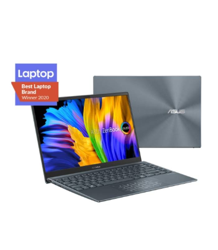 ASUS ZenBook 13 Ultra-Slim Laptop, 13.3” OLED NanoEdge, Intel Evo Platform i7-1165G7, 16GB, 512GB SSD, NumberPad, Thunderbolt 4, Wi-Fi 6, Windows 11 Pro, AI Noise-Cancellation, Pine Grey - Image 2