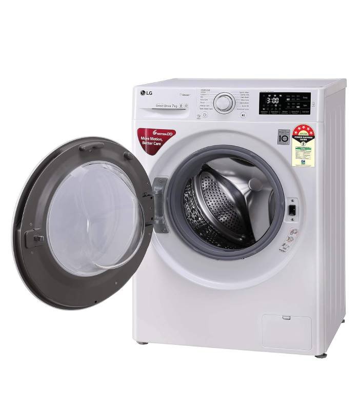 LG 7.0 kg 5 Star Inverter Fully-Automatic Front Loading Washing Machine (FHT1007ZNW, White, 6 Motion Direct Drive) - Image 12
