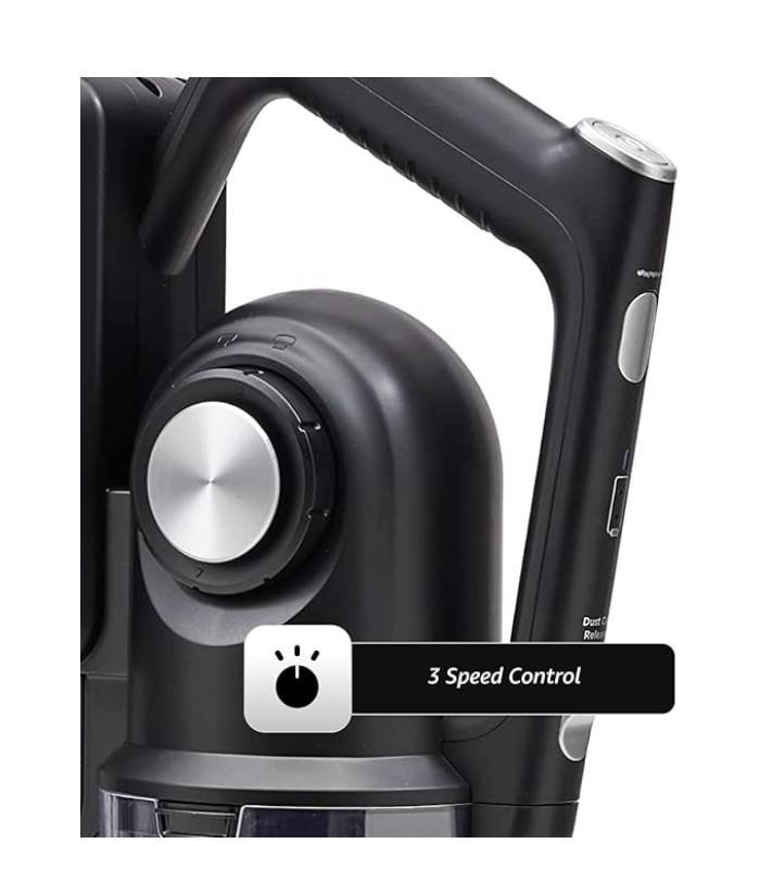 amazon basics Cordless Vacuum Cleaner With 350 W Power Suction, Rechargeable 2000 Mah Battery, Low Sound And 1 Year Warranty , Black, 0.6 Liter, Hepa, 5 Count - Image 4