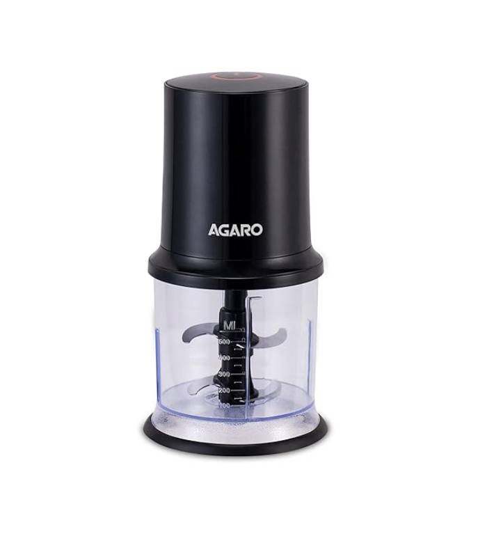 AGARO Grand 1000 Watts Hand Blender With Chopper, Jar & Whisker, (Black), 400mmx60mm (33635) & AGARO Elegant Electric 400W Vegetable Chopper, 500 Ml (400 Watts) - Image 5