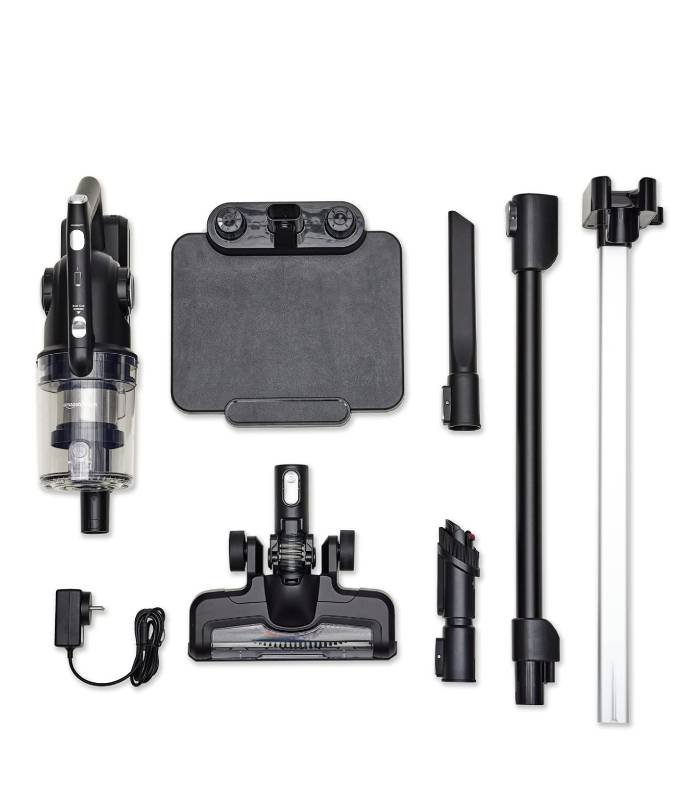 amazon basics Cordless Vacuum Cleaner With 350 W Power Suction, Rechargeable 2000 Mah Battery, Low Sound And 1 Year Warranty , Black, 0.6 Liter, Hepa, 5 Count - Image 7