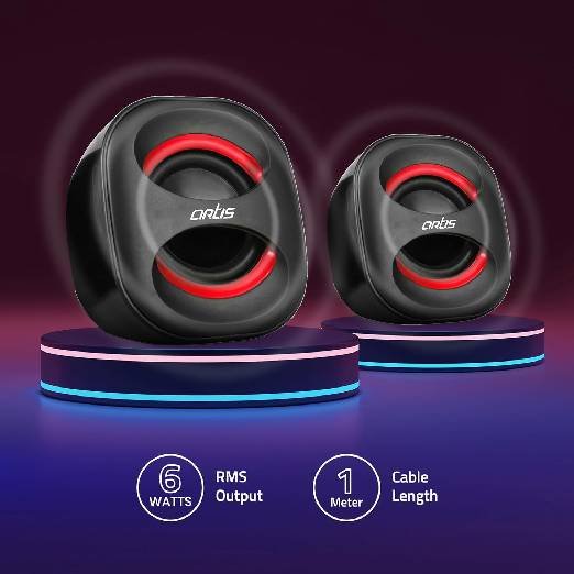 Artis Mini 2.0 USB Multimedia Speakers (Black) - Image 4