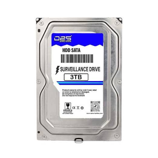 D25 3TB SATA Hard Drive for Desktop/Surveillance–8.89 cm(3.5 Inch),6 Gb/s 7200 RPM