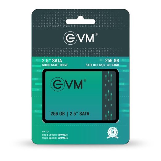 EVM 512GB 2.5-Inch SATA III Internal SSD – 550MBs Read & 500MBs Write, 3D NAND, 5-Year Warranty, Laptop & Desktop Solid State Drive (EVM25512GB) - Image 2
