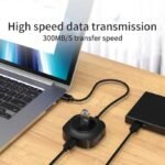 Hammok GRACE 4 PORT 3.0 USB Hub (Black)
