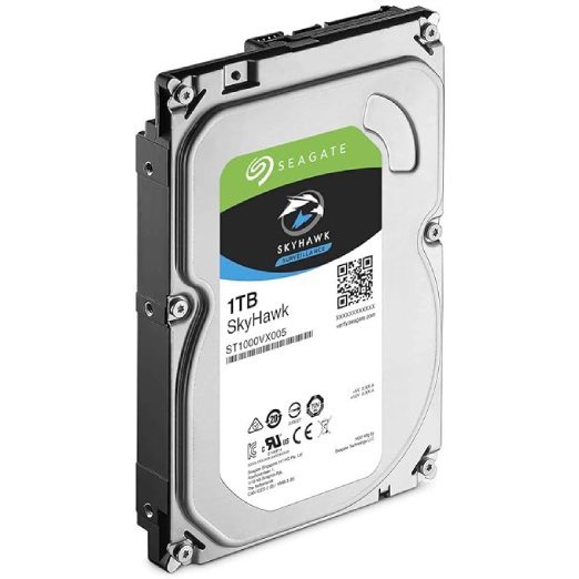 Seagate Skyhawk 1 TB Surveillance Internal Hard Drive HDD, 3.5 Inches SATA 6 Gb/s 64 MB Cache for DVR NVR Security Camera System - Image 2