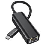 Sounce Type C to Rj45 Ethernet Adapter, Type C to 10/100/1000 Gigabit Ethernet LAN Network Adapter Compatible for MacBook, Surface Pro, Notebook PC with Windows7/8/10, XP, Vista, Mac