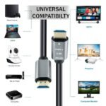 High-Speed 3D 4K 1.5/3 Meter Hdmi Cable Hdmi 2.0 Supported|4K 60Hz,Hd Audio&Video 2160P,Compatible With Windows,Computer,Laptop,Apple Projector,Set-Top Box,Hd Tv,Monitor,Xbox 360,Ps5,Multicolor