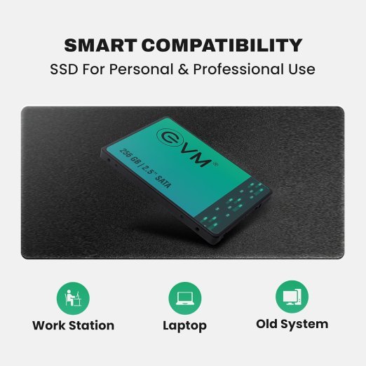 EVM 512GB 2.5-Inch SATA III Internal SSD – 550MBs Read & 500MBs Write, 3D NAND, 5-Year Warranty, Laptop & Desktop Solid State Drive (EVM25512GB) - Image 7