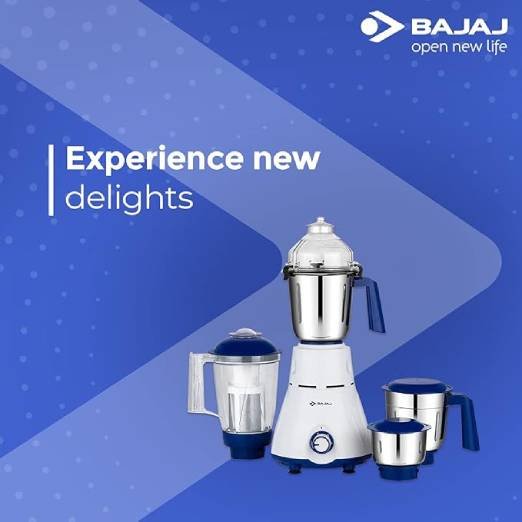 Bajaj Rex 750W Mixer Grinder | 4 Jars | Nutri Pro Feature | Multi-Functional Blade | Rust Proof Boady | 1 Yr Warranty 【White】 - Image 3