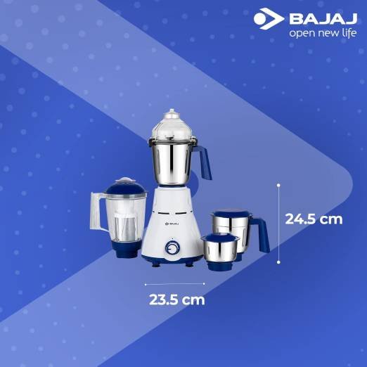 Bajaj Rex 750W Mixer Grinder | 4 Jars | Nutri Pro Feature | Multi-Functional Blade | Rust Proof Boady | 1 Yr Warranty 【White】 - Image 5
