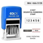 Self Ink Number Stamps