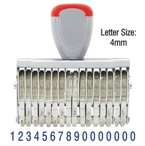 Number Stamp 16 Digits