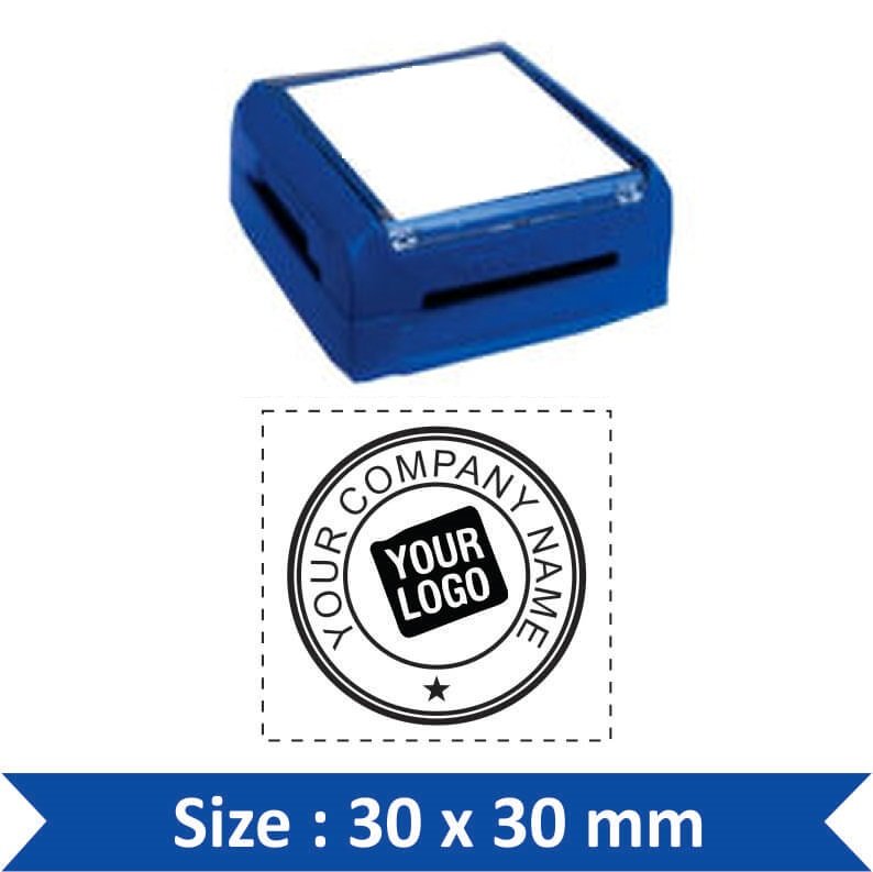 Pre-Inked Pocket Logo Stamp – 30×30 mm