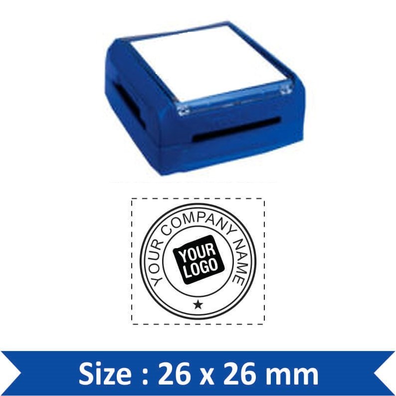 Pre-Inked Pocket Logo Stamp – 26×26 mm