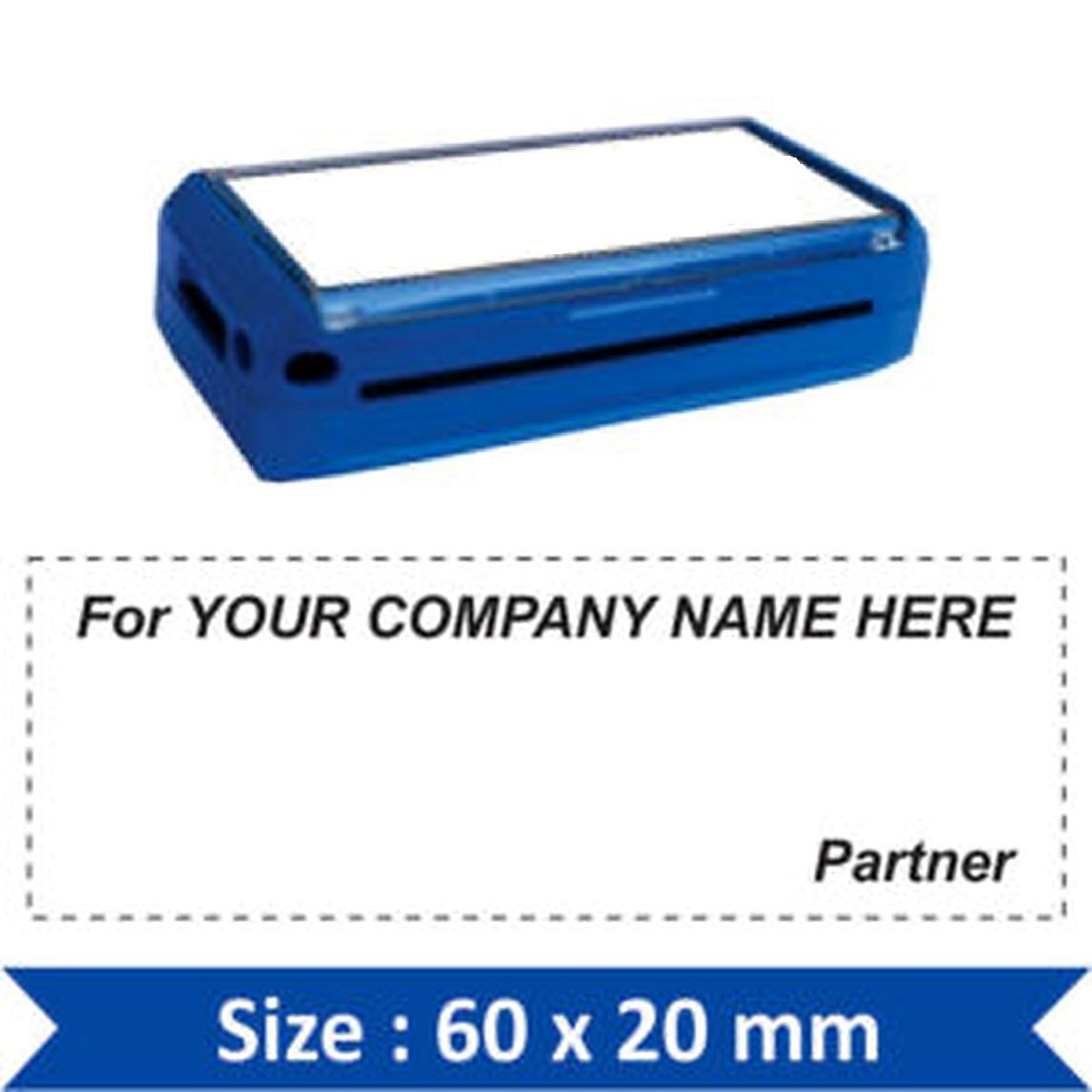 Pre-Inked Pocket Partner Stamp