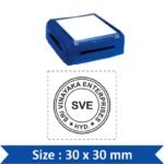 Pre-Inked Pocket Round Stamp – 30×30 mm